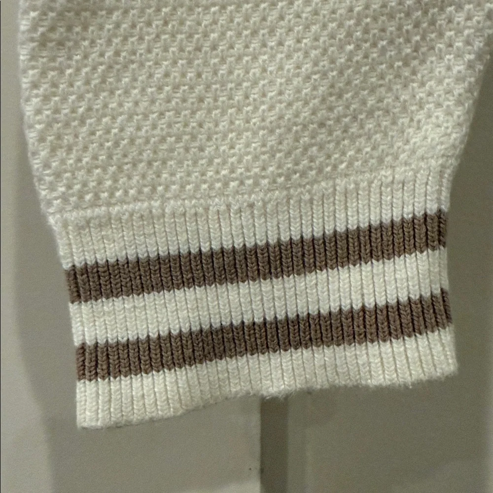 Alo Yoga Tennis Club Sweater Knit V Neck Pullover XS